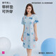都市麗人睡衣女睡裙清新時(shí)尚可外穿家居服短袖裙帶杯墊2H4605