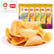 盼盼小面包雞味塊薯片餅干糕點(diǎn)早餐辦公室小吃 休閑零食組合 艾比利薯片（番茄味）35g*3袋