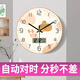韋柯掛鐘新中式鐘掛墻客廳2025年新款萬(wàn)年歷電子時(shí)鐘掛式鐘表 升級35cm事事如意-電波自動(dòng)對時(shí)