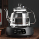 陶臣2025新款加厚高硼硅玻璃泡茶壺電陶爐水果茶燒水壺家用大號套裝 黑色電陶爐+01款花茶壺 1.3L