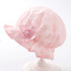 貝娜茜嬰兒帽子春秋薄款女寶寶嬰兒3-12個(gè)月公主蕾絲遮陽(yáng)漁夫帽可愛(ài)超萌盆帽 PM195-粉色 3-12個(gè)月（40-47CM）