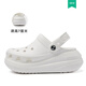 鯊鵜鶘 HA PELICAN增高超厚軟底可愛洞洞鞋女夏季外穿2024ins網(wǎng)紅新款防滑沙灘涼拖 白色 +隨機送10個鞋花 37
