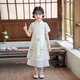 安妮優(yōu)兒（Anneyol）兒童旗袍國風(fēng)新中式女童連衣裙夏裝2025新款漢服夏季女大童公主裙 杏色 140