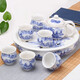 豹霖景德鎮(zhèn)陶瓷功夫茶具茶盤茶海套裝家用復(fù)古中式 雙層隔熱防燙茶杯青花瓷整套茶具茶壺茶杯茶盤小套套裝 9頭雙層大盤-風(fēng)景