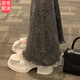 GIOIO瑪麗珍鞋女2025年春新款時(shí)尚高跟蝴蝶結(jié)厚底粗跟珍珠配裙子小皮鞋 米色 37