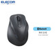 宜麗客（ELECOM）舒適握感藍(lán)牙鼠標(biāo)人體工程學(xué)無(wú)線(xiàn)有線(xiàn)鼠標(biāo)游戲商務(wù)辦公鼠標(biāo)筆記本臺(tái)式電腦 藍(lán)牙-黑色【L碼】