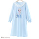 迪士尼女童睡衣棉春裝睡裙2025新款兒童艾莎公主家居服秋季童裝 藍色艾莎1142 120