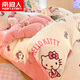 南極人（NanJiren）hellokitty牛奶絨四件套2023新款兒童珊瑚絨加絨被套法蘭絨三件套 牛奶絨三麗鷗-奶油kitty J 1.5m床單款四件套-200x230cm被套