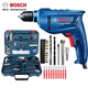 博世（BOSCH）電鉆手電鉆家用GBM400電動(dòng)螺絲刀起子機(jī)工具箱套裝正反轉(zhuǎn)無極變速 博世108件工具套餐