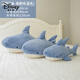 迪士尼（Disney）鯨魚(yú)睡覺(jué)抱枕公仔鯊魚(yú)毛絨玩具靠枕大號長(cháng)條玩偶禮物 淺藍色鯊魚(yú) 小號(60厘米)代寫(xiě)賀卡