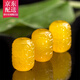 觀(guān)玉黃瑪瑙藏式回紋桶珠隔珠頂腰珠金剛星月菩提佛珠手串配飾品件 13*18毫米(直徑*高度)/單顆