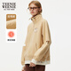 Teenie Weenie小熊女裝時(shí)尚半拉鏈立領(lǐng)衛衣冬季簡(jiǎn)約直筒休閑風(fēng)上衣 淺卡其色 M (165)