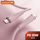 toocki 圖奇蘋(píng)果數據線(xiàn)快充充電線(xiàn)適用iPhone14/13/12/11/X/8手機Type-C快充線(xiàn)華為榮耀安卓USB-C/mate60 粉色2米【蘋(píng)果14-8系列C-L】PD20W快充 2米