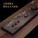 石間說(shuō) 整塊黑檀木茶盤(pán)天然實(shí)木茶盤(pán)茶臺茶具原創(chuàng  )手繪雕刻簡(jiǎn)約家用托盤(pán) 70*30*4.5CM枯木逢春