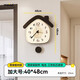 美世達（MEISD）客廳掛鐘2025新款奶油風(fēng)創(chuàng  )意藝術(shù)鐘表餐桌時(shí)鐘簡(jiǎn)約現代掛表裝飾 加大號常規款：40*48cm
