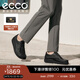 愛(ài)步（ECCO）樂(lè )福鞋男 25年秋季新款時(shí)尚袋鼠鞋男女同款牛皮休閑鞋增高 552504 黑色55250490000 43