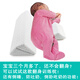 ouibebe嬰兒翻身訓練枕寶寶側睡枕糾正扁頭偏頭定型枕新生兒翻身引導神器 0-1歲 純色 淡綠色