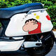 鼎歪電動(dòng)車(chē)貼畫(huà)動(dòng)漫可愛(ài)卡通表情裝飾摩托車(chē)身個(gè)性劃痕遮擋貼紙防水 小新比耶一套（單邊）