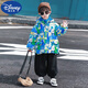 迪士尼（Disney）男童羽絨棉服新款洋氣男孩寶寶冬裝帥氣兒童冬季加絨加厚外套 綠色 送玩偶 110cm