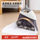 愛麗思（IRIS） 掃把簸箕套裝組合家用軟毛魔術(shù)笤帚不粘毛發(fā)掃地掃帚神器愛麗絲 掃把簸箕套裝【灰色】常規(guī)款