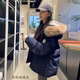 戀的冬季羽棉襖絨服女羽絨棉服衣服學(xué)生派克服2024新款棉衣女秋冬外套 韓版加厚藏青色 均碼（可備注碼數）