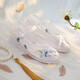 沐語(yǔ)瑤刺繡繡花網(wǎng)紗涼鞋中國風(fēng)漢服網(wǎng)布鞋古風(fēng)內增高坡跟涼鞋網(wǎng)鞋 凌月網(wǎng)紗 低跟 35