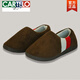 卡帝樂(lè )鱷魚(yú)（CARTELO）棉拖鞋男 大碼 冬季 包跟托鞋居家家用棉拖男士保暖室內防滑家居 咖啡色 38-39 39-40 (適合的腳)