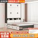 花井宏榻榻米小戶(hù)型床柜一體衣柜書(shū)桌兒童床多功能組合儲物床臥室衣帽間 款式二：【白色+灰】榻榻米 1350mm*2000mm