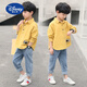 迪士尼（Disney）童裝男童秋裝套裝2025新款中大童小童洋氣兩件套兒童春款男孩潮衣 黃色上衣+藍色牛仔褲 120碼