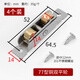 山河工品塑鋼推拉窗戶滑輪不銹鋼銅平輪槽輪塑料移門移窗輪子 77型（實(shí)心）銅雙平輪 4個(gè) 48小時(shí)