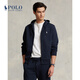 Polo Ralph Lauren 拉夫勞倫男裝 經(jīng)典款雙面針織全拉鏈連帽衫RL15980 410-海軍藍 M