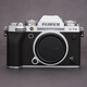 美本堂 適用于富士X-T5相機(jī)保護(hù)貼膜FUJIFILM xt5 機(jī)身 T5貼紙貼皮碳纖維磨砂 亞光銀