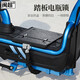 閩超加粗鏈條鎖踏板車(chē)電源電池鎖電動(dòng)車(chē)電瓶鎖踏板鎖防盜鎖鐵板 踏板鎖-黑灰花紋包邊款(B款)