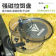 漁技拉餌盤(pán)強磁餌料盤(pán)散炮盆全磁餌料盆魚(yú)食開(kāi)餌盆拉餌盤(pán)漁具拉餌盤(pán) 拉餌盤(pán)大號【墨綠色-21顆磁】