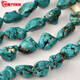 觀(guān)菩閣胖東來(lái)同款綠松石手串12mm天l然隨型散珠原石手鏈項鏈耳飾diy手工 17# 綠松石隨型【1條約25顆】