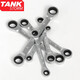 TANKSTORM兩用扳手汽修活動頭棘輪扳手72齒梅花扳子扳手五金工具CRV鉻釩鋼 雙頭棘輪扳手6件組合套裝