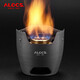 愛路客（ALOCS）戶外圍雪爐便攜爐具酒精爐煮茶爐家用防風(fēng)取暖柴火野營郊游爐灶 圍雪爐（酒精爐款）不含氣爐