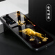 洛曼歐 適用于華為p40/p40pro+手機(jī)殼姓氏定制p30/p20pro/p10plus個(gè)性保護(hù)套男女款 牛氣沖天 玻璃殼定制-下單型號(hào)姓氏留言客服
