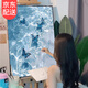 韞舜diy手工數(shù)字油畫海洋蝴蝶油彩畫新款涂色唯美高級裝飾掛畫高顏值 海洋蝴蝶【30*40】 【畫筆+顏料+內(nèi)框】