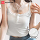FitonTon吊帶背心女帶胸墊純欲蕾絲內(nèi)搭打底甜美修身可外穿內(nèi)衣短上衣常規(guī)