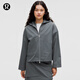 lululemon丨Pleated 女士褶飾二合一拉絨內(nèi)襯夾克 LW3INXS 油藍(lán)色 L