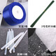 潘蘭德diy手工制作 自己做緞帶彩帶絲帶玫瑰花材料包的套裝藍(lán)色妖姬全套 寶藍(lán)色材料包（不含膠槍）