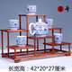 天從 紅木家具非洲花梨（學(xué)名：刺猬紫檀）博古架實(shí)木置物架客廳書房展示架桌面博古架 5號(hào)博古架【長(zhǎng)寬高42*20*27cm】