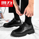回力男鞋休閑鞋男春季時(shí)尚韓版潮鞋皮面防濺水鞋防滑耐磨廚房工作鞋