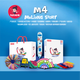 啟物者 【馬良故事M5】M4打印筆3d立體繪畫(huà)涂鴉六一禮品兒童魔法低溫小學(xué)生裸靴飼料品牌小木樓嬰 M4充電低溫藍-20份共100米耗材-畫(huà)冊臨板禮袋