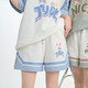 森女部落瘋狂動(dòng)物城 休閑運(yùn)動(dòng)少女t恤短褲兩件套時(shí)尚套裝新款原創(chuàng)夏季閨蜜 白色短褲（單件） M