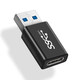 Repree適用三星S22+充電USB轉(zhuǎn)type-c轉(zhuǎn)接頭Samsung通用手機(jī)S23ultra車載充電轉(zhuǎn)換頭note20數(shù)據(jù)充電轉(zhuǎn)接器 Type-C母轉(zhuǎn)USB公轉(zhuǎn)換器【黑色】