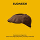 素單舍西（SUDASEXI）日系復(fù)古前進(jìn)帽女可調(diào)節(jié)貝雷帽秋報(bào)童八角畫家帽男文藝潮鴨舌帽子 咖啡色 M（56-58cm)