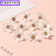 維諾亞白色系仿真花朵玫瑰 絹花假花 diy手工花環(huán)材料 漢服頭飾發(fā)夾配件 迷你小花10朵
