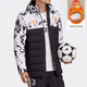 阿迪達(dá)斯 （adidas） 羽絨服男士冬季運(yùn)動服加厚保暖防風(fēng)上衣足球訓(xùn)練連帽夾克外套 FR4213黑白尤文圖斯 S